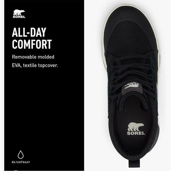 Sorel Out N About III waterproof Mid Sneaker Boots Women’s size 12 - Picture 3 of 16